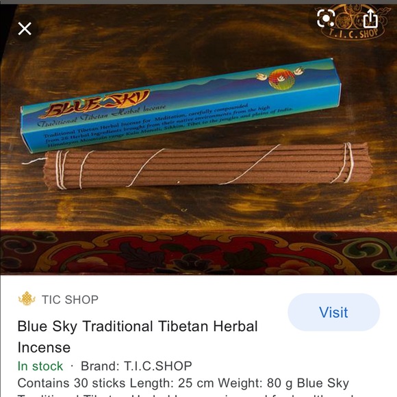COPY - Blue crystal incense - Picture 1 of 2